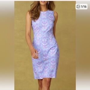 NICOBLU Sleeveless Midi  Dress in Lavender Paisley Print Size 4, Like New